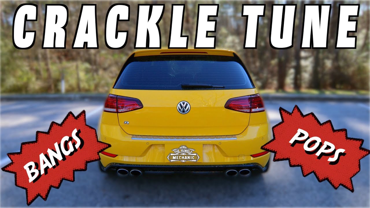 Stage 2 Crackle Tune vs No Crackle Tune ~ Golf R - YouTube