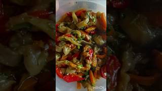 ПИКАНТНЫЙ САЛАТ ИЗ БАКЛАЖАНОВ. #рецепт#баклажан #кулинария