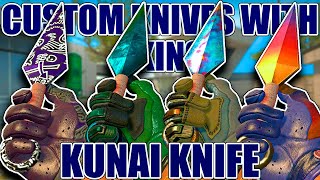 CUSTOM KNIVES WITH SKINS ★ Kunai Knife ★ CS:GO Showcase