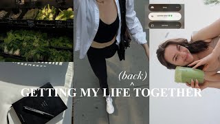 GETTING MY LIFE (back) TOGETHER: posttravel reset routine summer prep, grocery haul