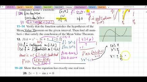 Section 3.2(2) The Mean Value Theorem