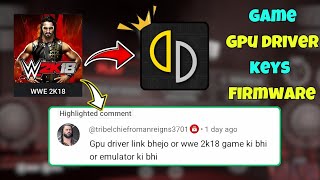 Yuzu emulator:- WWE 2K18 NO CARECTOR AND BLACK SECREEN screenshot 3