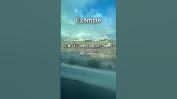 What are Common Table Expressions (CTEs?)
