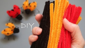 🐞How to easily make a ladybug🐞 from pipe cleaner