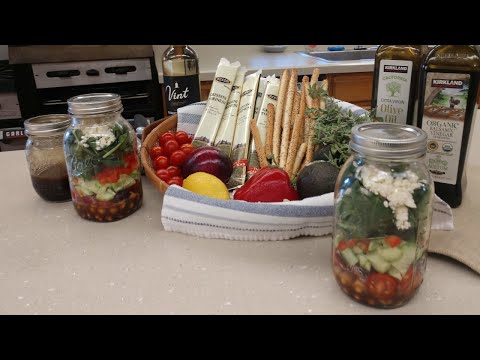 Greek Salad in a Jar