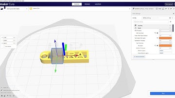 How to change settings for part of a model in Cura using support blockers