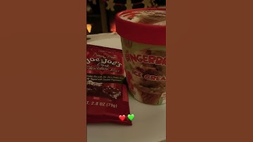 I am about to try these two right now 👍🏻👍🏻😋yum Trader Joe’s Gingerbread Ice Cream ❤️