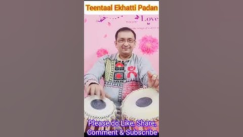 #Teentaal Ekhatti Padan #Lucknow Gharana @arindambbtabla#Tabla Tutorial for Beginers#hindustanimusic