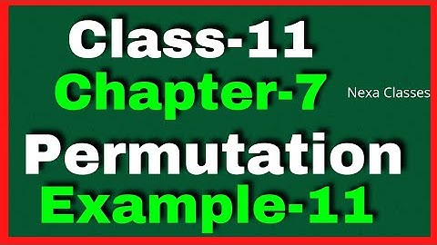 Example 11 Chapter7 Class 11 Math || Example11 Class11 Ch 7 NCERT Math || Chapter7 Example11 Class11