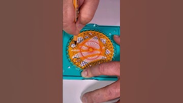 New! Orange Spirograph Template Creates Colorful Artworks!" #shorts #loopart #spirograph