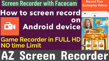 How To Record Computer and Laptop Screen For Free. AZ Screen recorder makes it to record, and share.