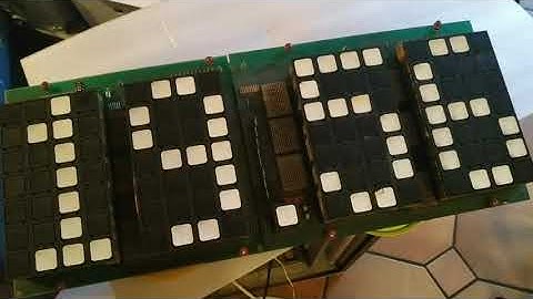 Telenorma flipdot clock first test