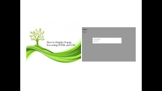How to display popup window using HTML , CSS and Script