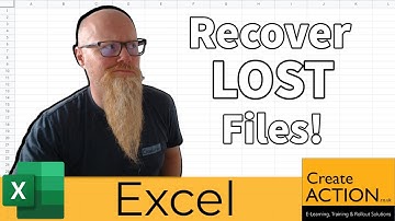 Recover your LOST Excel Files with this simple Trick!