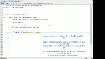 Java- Odd or Even using scanner and if else