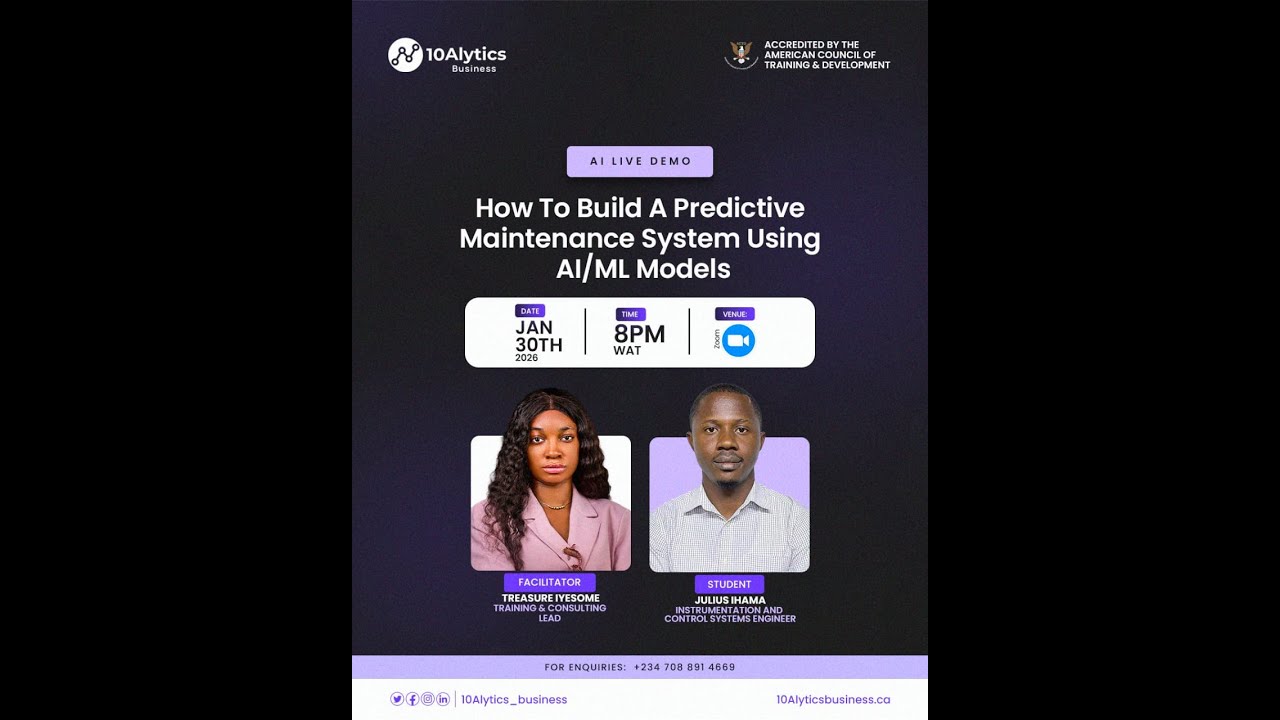 How To Build A Predictive Maintenance System Using AI/ML Models - YouTube