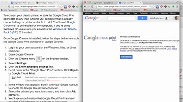 Add Printers to Google Cloud Print