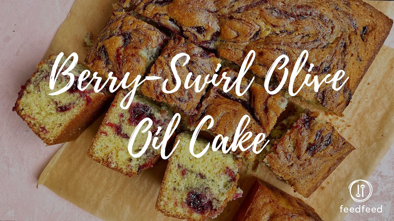 Berry-Swirl Olive Oil Cake