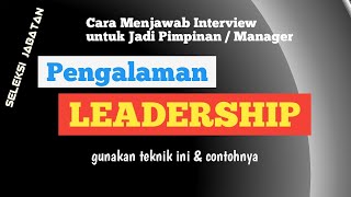 Interview Manager | Pengalaman Leadership screenshot 5