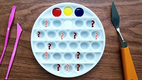 #colormixing 51 / Satisfying Color Mixing Making 24 Colors with Only 3 Primary Colors