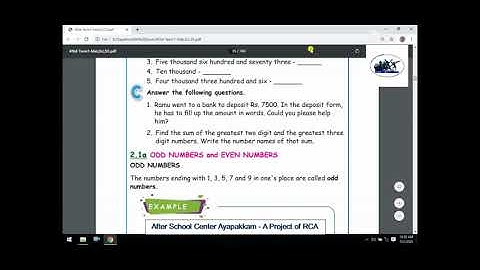 Rotary Club of Ambattur Class 4 Maths Chapter 2 Numbers Part 2