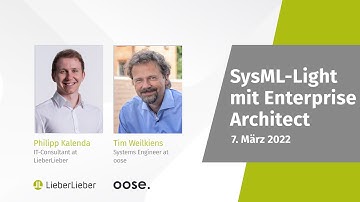 Webinar: SysML light mit Enterprise Architect | LieberLieber Software GmbH