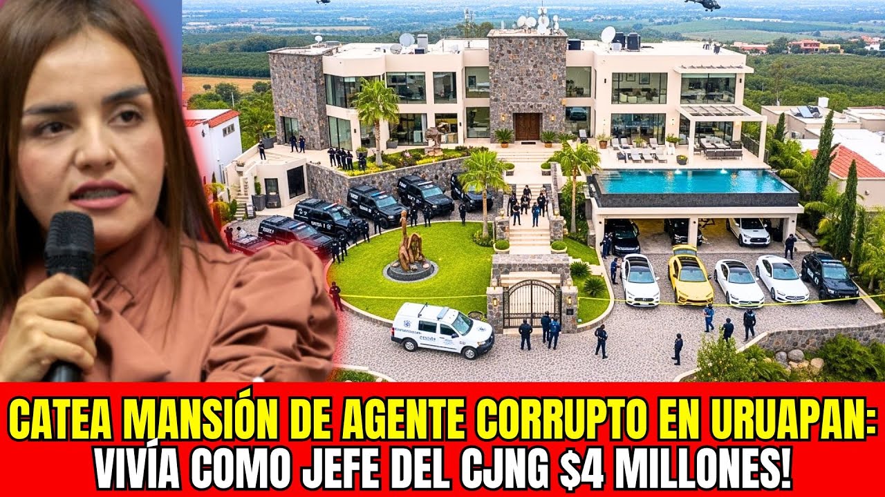 Grecia Quiroz CATEA MANSIÓN de AGENTE CORRUPTO en Uruapan: VIVÍA como JEFE del CJNG con $4 MILLONES!