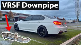 F30 BMW 340i Downpipe Install DIY