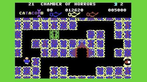 CUTHBERT IN THE TOMBS MICRODEAL COMMODORE 64 C64 GAME GAMEPLAY