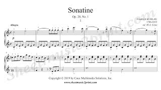 Kuhlau : Sonatina Op. 20, No. 1 (1/3 : Allegro) chords