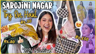 *HUGE* Sarojini Nagar SUMMER Try On Haul @ Rs.30 Tops, Bags, Jewellery & Suit Sets | ThatQuirkyMiss