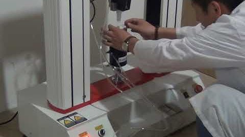 Opreation video of Universal Textile Strength Tester GT-C01-1