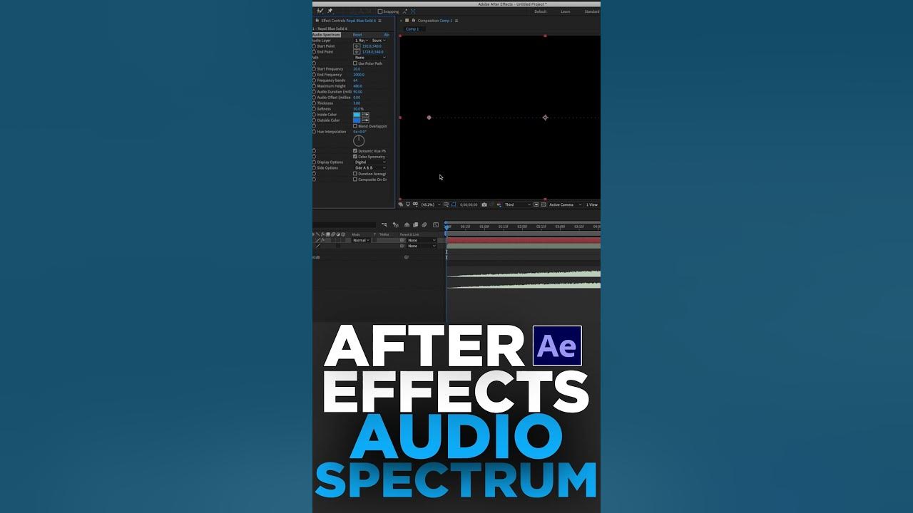 Using After Effects audio spectrum tool YouTube