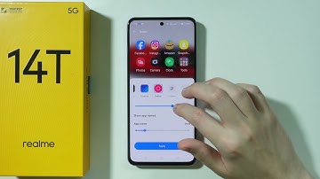 Realme 14T: How to Change Icon Size (App Size)