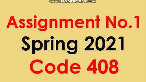 AIOU Code 408-1 Solved Assignment No.1 Autumn 2021
