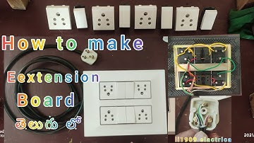 4 switch 4 socket connection? #norwood 8 modular board fitting? in telugu