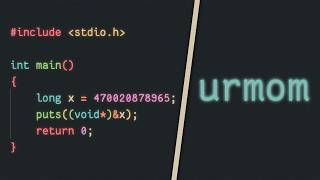 This program prints URMOM