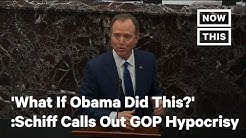 Rep. Schiff Steers Republicans Away From Hypocrisy in Impeachment Trial With Obama Parallel| NowThis