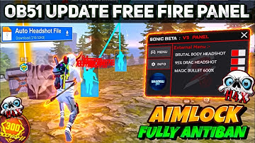 Panel For Mobile FF || Free Fire Hack New 🔥 FF Panel || free fire panel Ob51 😈 FF Max Meta Data File