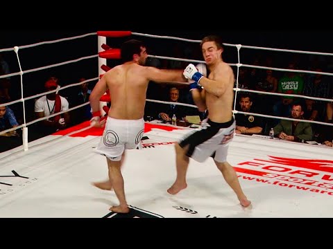 THE HARDEST Backfist KO EVER! Russian fighter hit an American with a power punch! @M1GlobalWorld