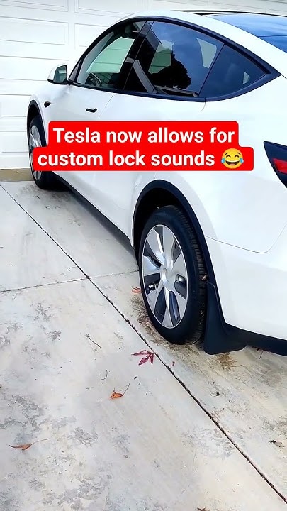 Tesla custom lock sounds π - YouTube