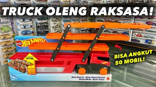 HOTWHEELS TRUCK OLENG MEGA HAULER BISA ANGKUT 50 MOBIL HOTWHEELS!