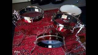 DEMO - Pancake Red Ripple Drums by Groove Drum Co.