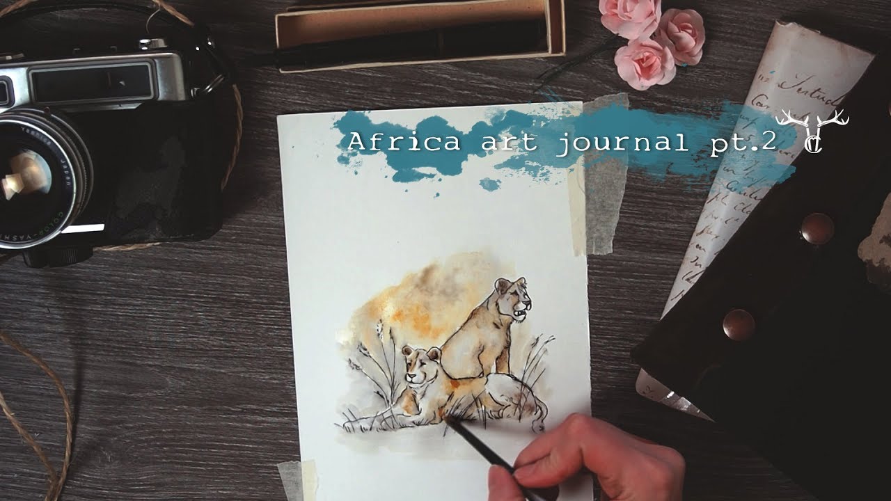 Africa art journal timelapse part 2 YouTube
