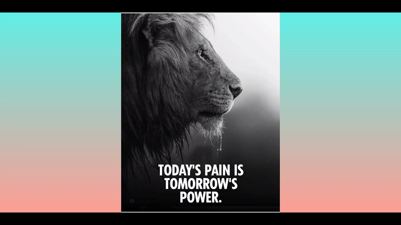 Today's PAIN is Tomorrow's *POWER* - YouTube