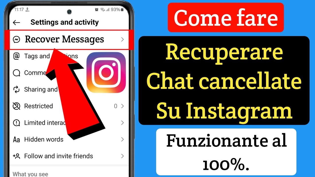 Come recuperare le chat cancellate su Instagram (2024)| Recupero