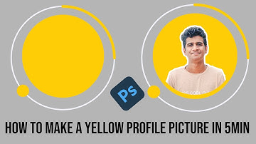 How To Create A Awesome Yellow Profile Picture in Photoshop cc2019