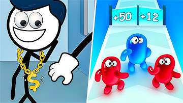 Join Blob Clash 3D, Thief Puzzle - Satisfying ASMR Gameplay All Levels (Android/iOS)