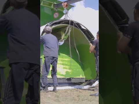 Хранение зерна в пластиковых рукавах. Саратовская область