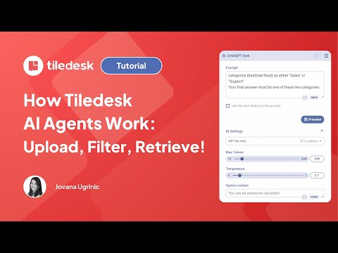 How Tiledesk AI Agents Work: Upload, Filter, Retrieve!